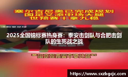 2025全国锦标赛热身赛：泰安击剑队与合肥击剑队的生死战之战