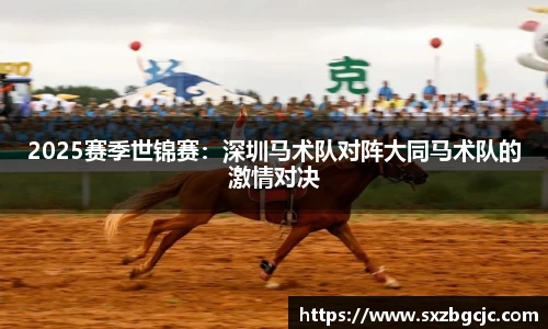 2025赛季世锦赛：深圳马术队对阵大同马术队的激情对决